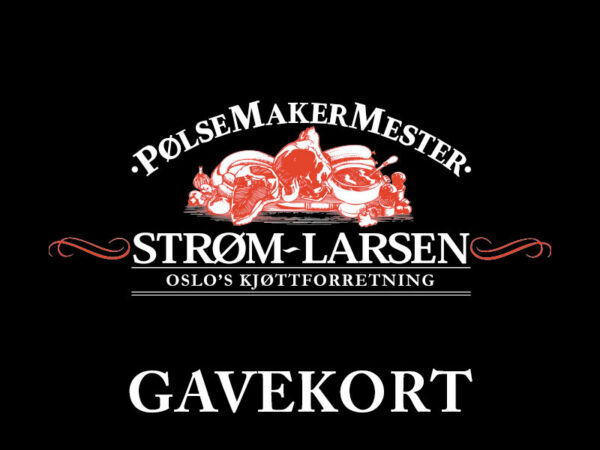 Gavekort på valgfritt beløp
